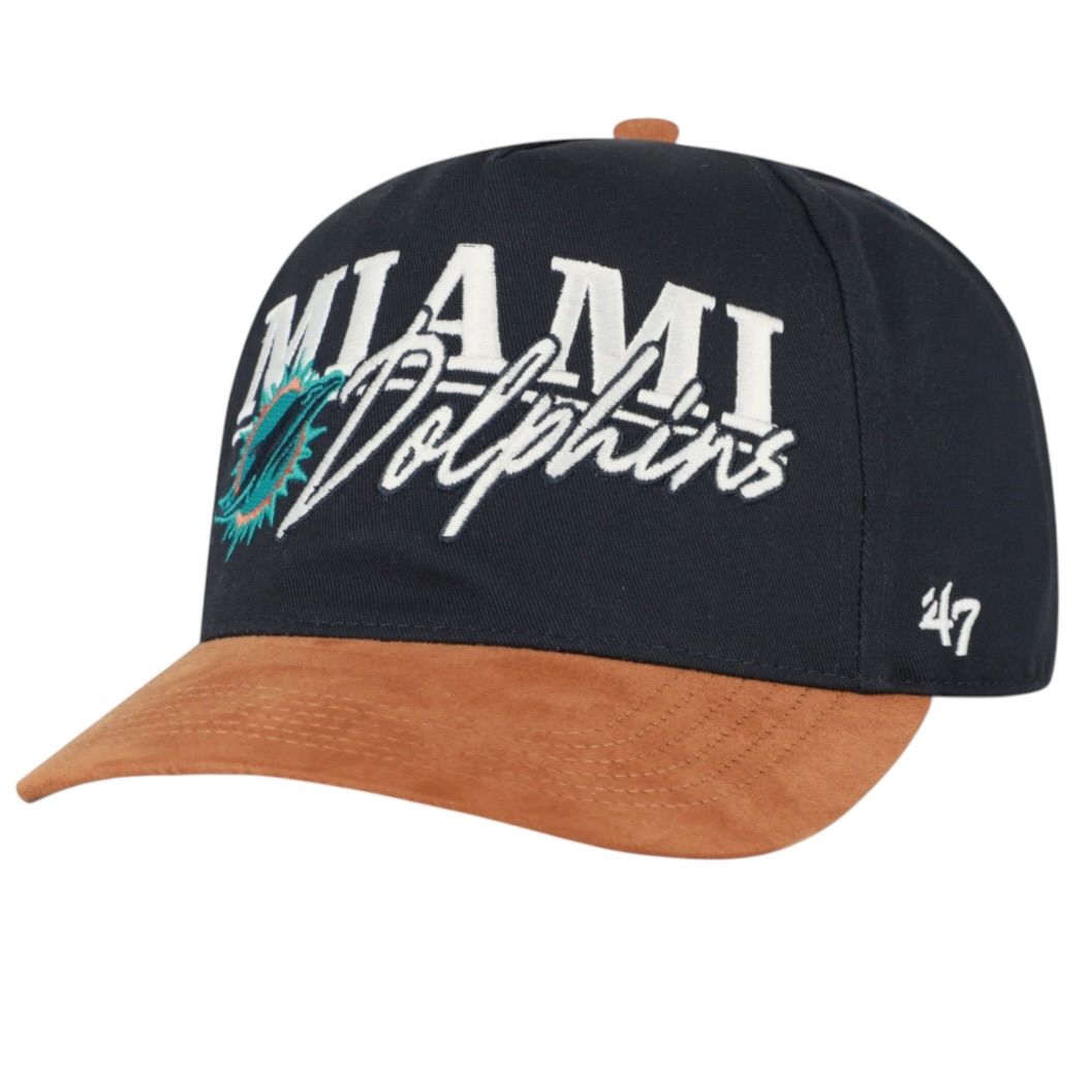 Miami Dolphins Men's Black Historic Scribe Line 47 Hitch Adjustable Hat Miami Dolphins Men's Black Historic Scribe Line 47 Hitch Adjustable Hat
