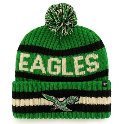 Philadelphia Eagles Men’s Historic Kelly Green 47 Bering Cuffed Pom Knit Hat