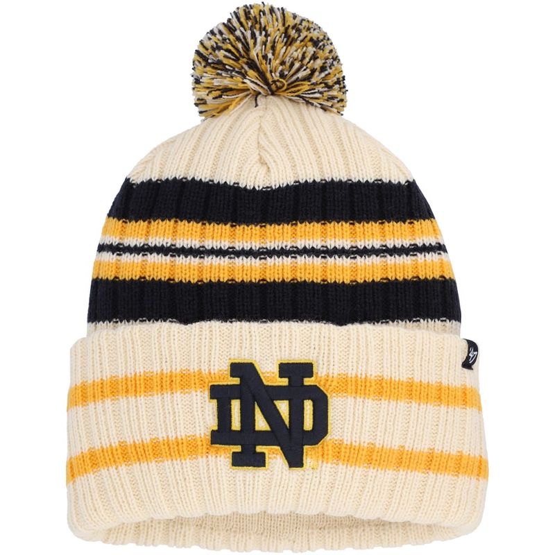Notre Dame Fighting Irish Men’s Hone 47 Bering Cuffed Pom Knit Hat Notre Dame Fighting Irish Men’s Hone 47 Bering Cuffed Pom Knit Hat