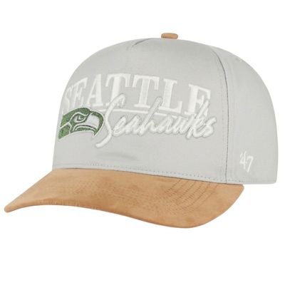 Seattle Seahawks Men's Gray Historic Scribe Line 47 Hitch Adjustable Hat