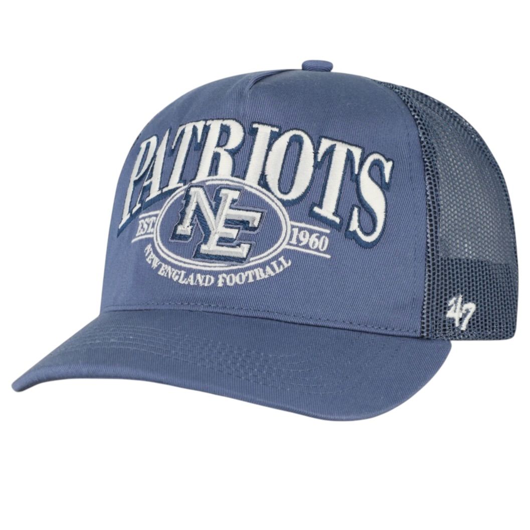 New England Patriots Men’s Blue Deluxia ’47 Hitch Relaxed Fit Adjustable Hat New England Patriots Men’s Blue Deluxia ’47 Hitch Relaxed Fit Adjustable Hat