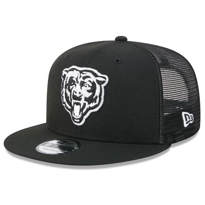 Chicago Bears Men's Black New Era Trucker 9FIFTY Snapback Hat