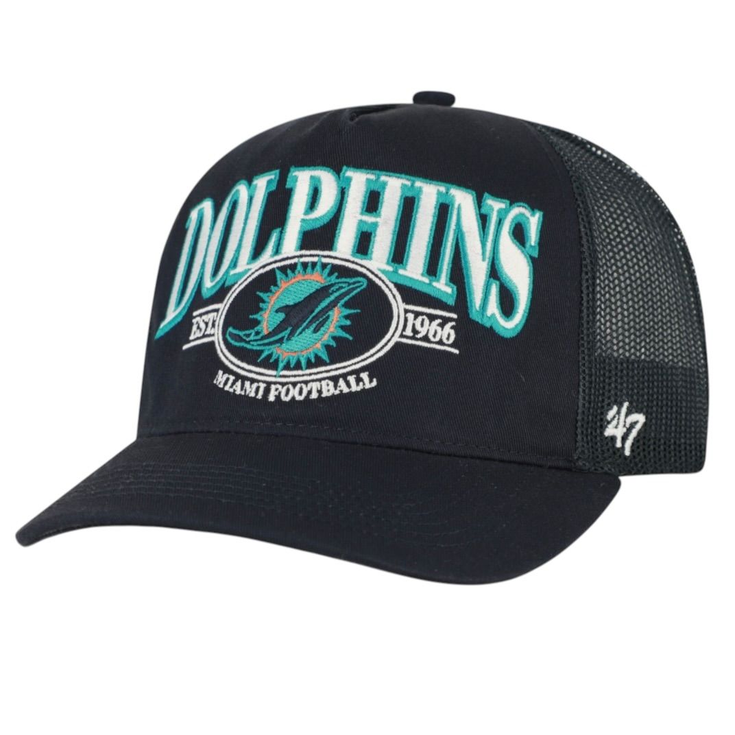 Miami Dolphins Men’s Black Deluxia ’47 Hitch Relaxed Fit Adjustable Hat Miami Dolphins Men’s Black Deluxia ’47 Hitch Relaxed Fit Adjustable Hat