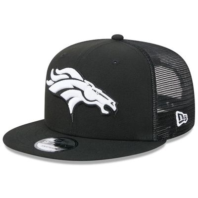 Denver Broncos Men's Black New Era Trucker 9FIFTY Snapback Hat