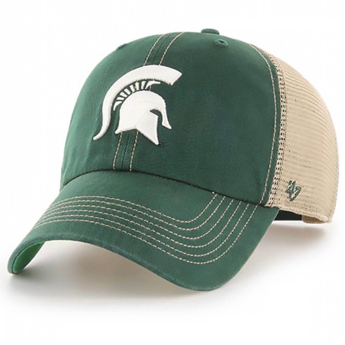 Michigan State Spartans Men’s Green 47 Trawler Clean Up Adjustable Hat