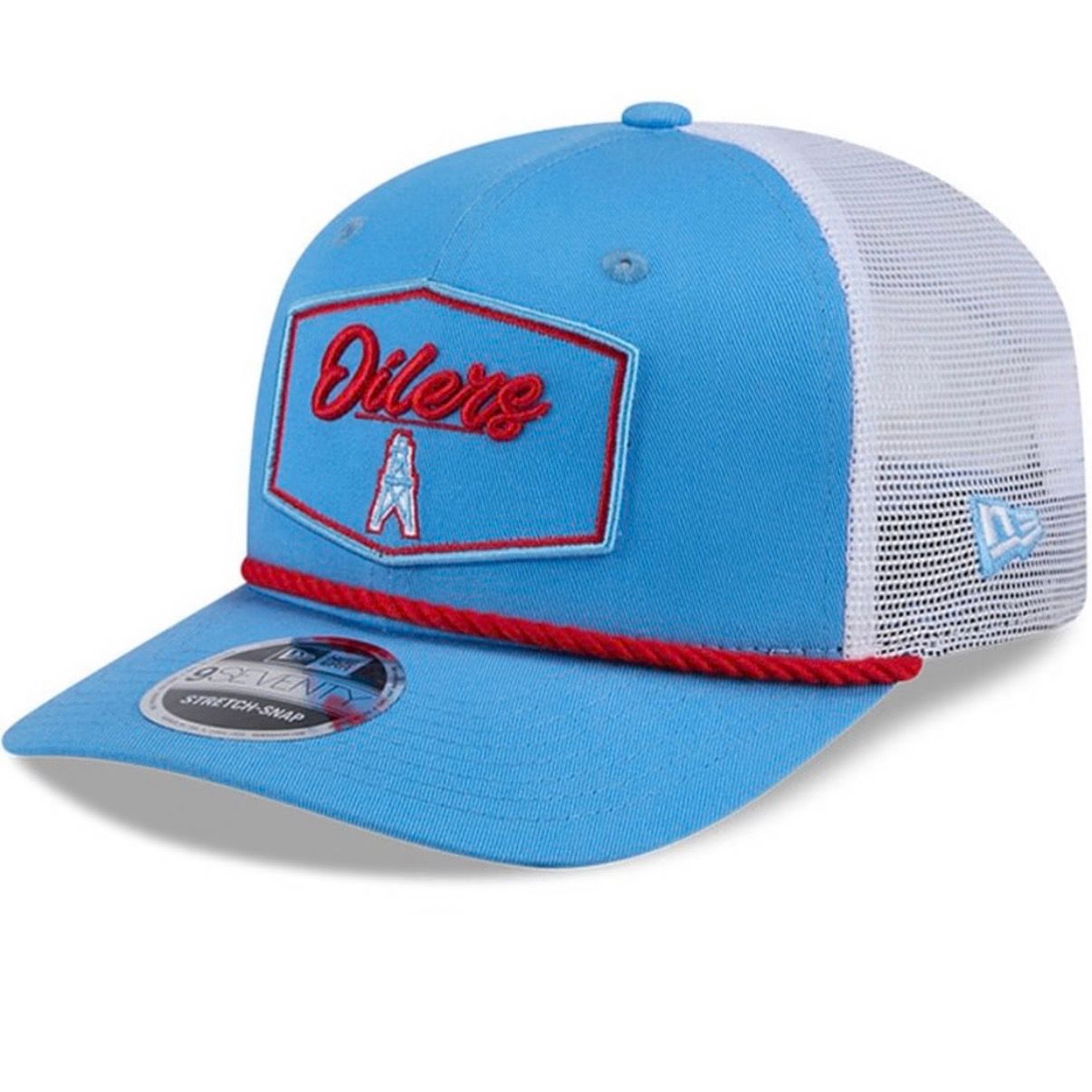 Houston Oilers Men's Baby Blue New Era NFL 9Seventy Stretch-Snap Hat Houston Oilers Men's Baby Blue New Era NFL 9Seventy Stretch-Snap Hat