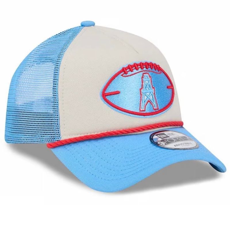 Houston Oilers Men’s Historic Sideline New Era 9Forty A-Frame Snapback Hat