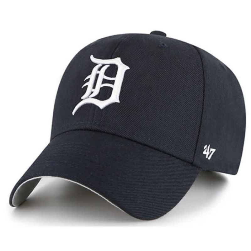Detroit Tigers Men's Black 47 Brand MVP Adjustable Hat