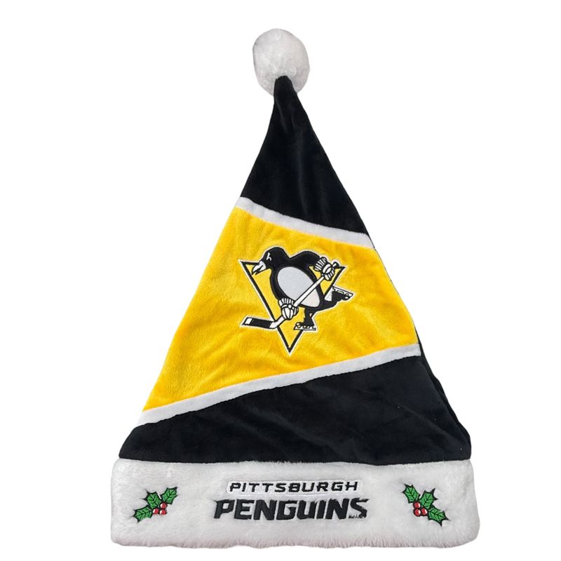 Pittsburgh Penguins Striped Santa Hat Pittsburgh Penguins Striped Santa Hat
