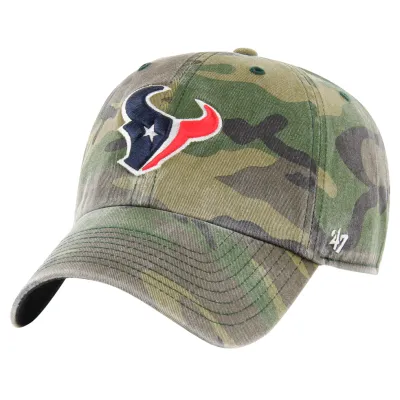 Houston Texans Men’s Camo 47 Brand Clean Up Adjustable Hat Houston Texans Men’s Camo 47 Brand Clean Up Adjustable Hat