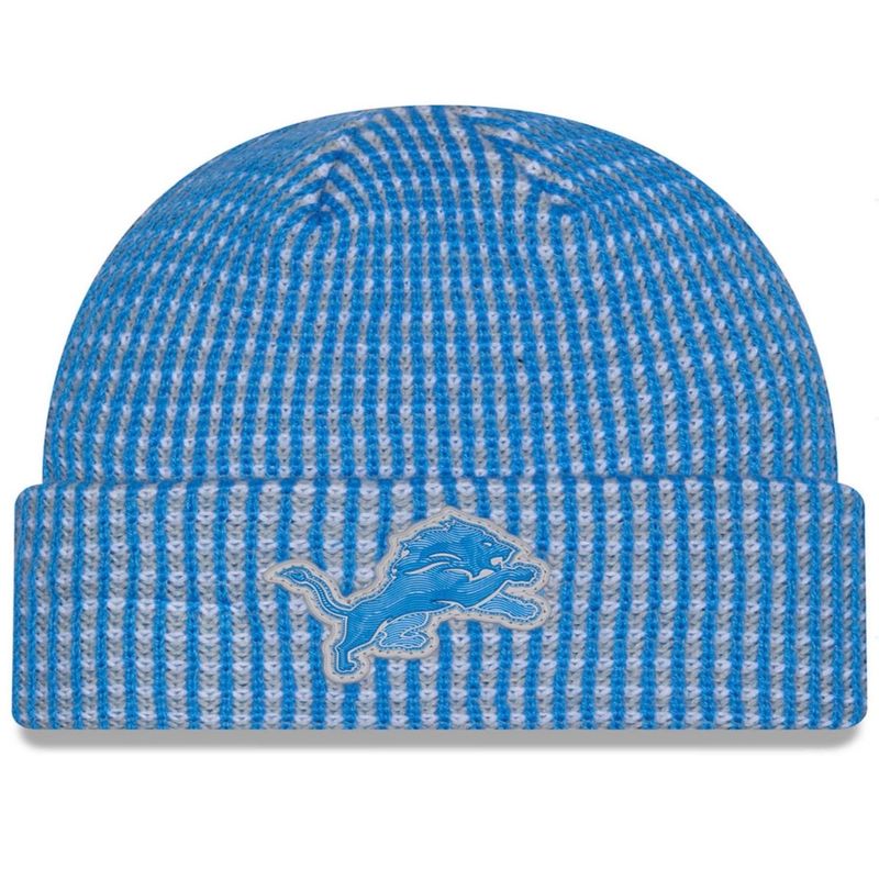 Detroit Lions Men's Blue 2026 New Era Sideline Cuffed Knit Hat