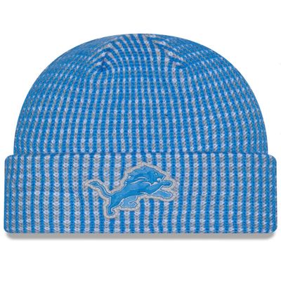 Detroit Lions Men's Blue 2026 New Era Sideline Cuffed Knit Hat Detroit Lions Men's Blue 2026 New Era Sideline Cuffed Knit Hat