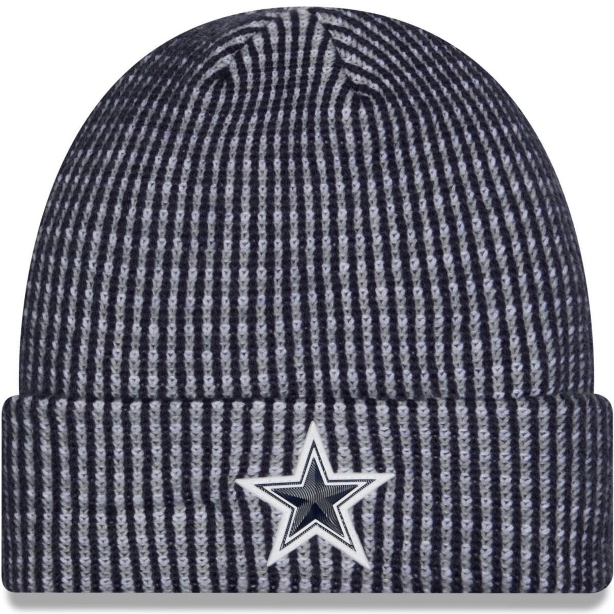 Dallas Cowboys Men's Blue 2026 New Era Sideline Cuffed Knit Hat Dallas Cowboys Men's Blue 2026 New Era Sideline Cuffed Knit Hat