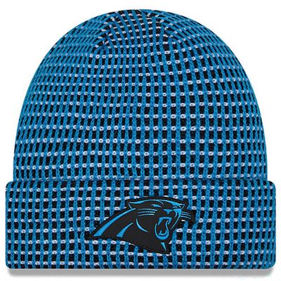 Carolina Panthers Men's Blue 2026 New Era Sideline Cuffed Knit Hat Carolina Panthers Men's Blue 2026 New Era Sideline Cuffed Knit Hat