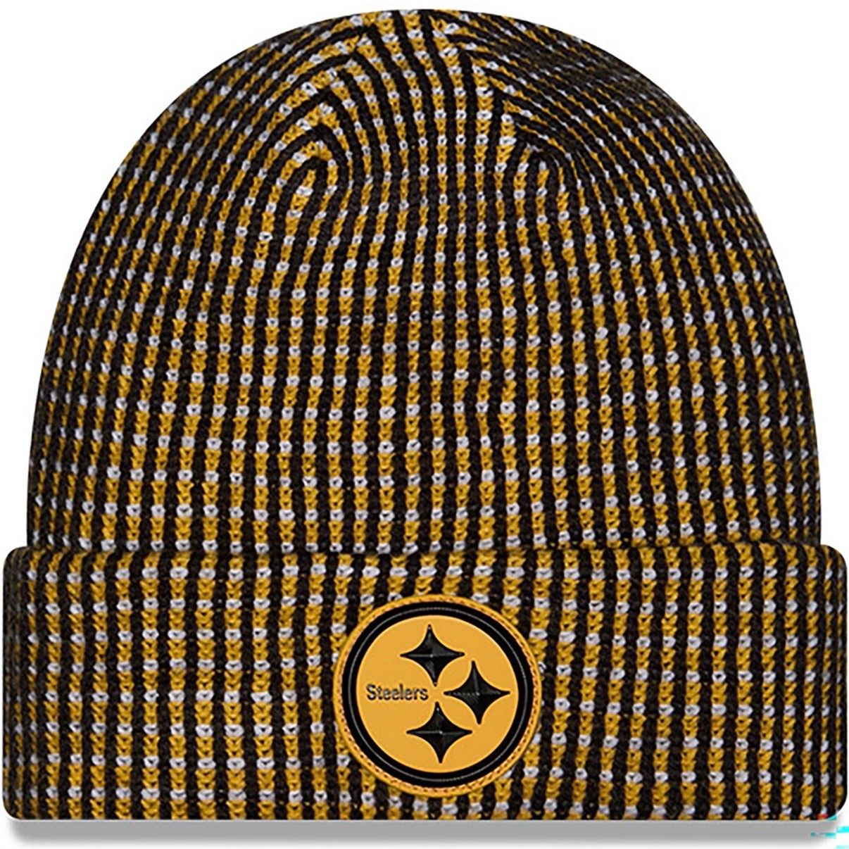 Pittsburgh Steelers Youth 2026 New Era Sideline Cuffed Knit Hat Pittsburgh Steelers Youth 2026 New Era Sideline Cuffed Knit Hat