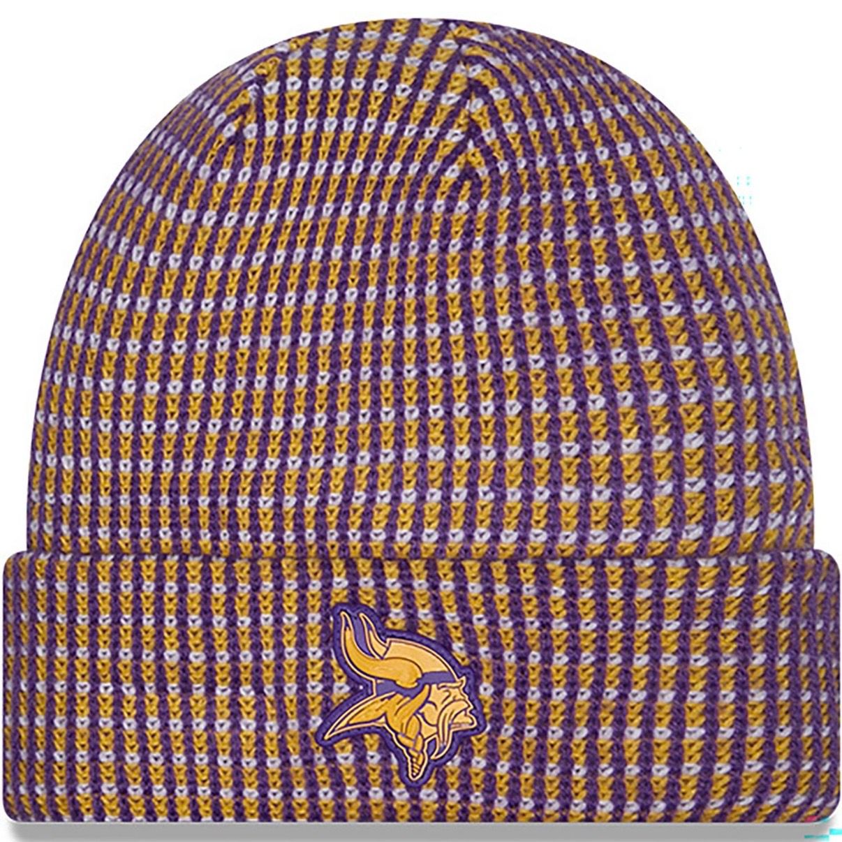 Minnesota Vikings Men's 2026 New Era Sideline Cuffed Knit Hat Minnesota Vikings Men's 2026 New Era Sideline Cuffed Knit Hat