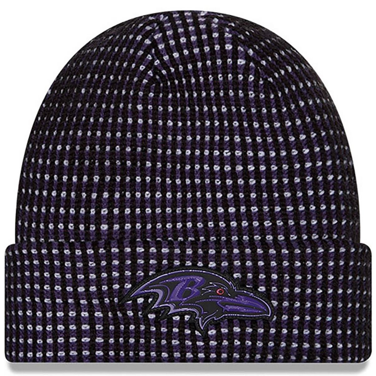 Baltimore Ravens Men's Purple 2026 New Era Sideline Cuffed Knit Hat Baltimore Ravens Men's Purple 2026 New Era Sideline Cuffed Knit Hat