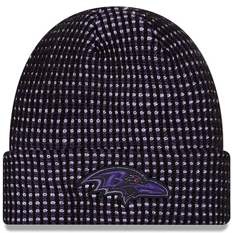 Baltimore Ravens Men's Purple 2026 New Era Sideline Cuffed Knit Hat Baltimore Ravens Men's Purple 2026 New Era Sideline Cuffed Knit Hat