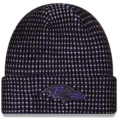Baltimore Ravens Men's Purple 2026 New Era Sideline Cuffed Knit Hat Baltimore Ravens Men's Purple 2026 New Era Sideline Cuffed Knit Hat