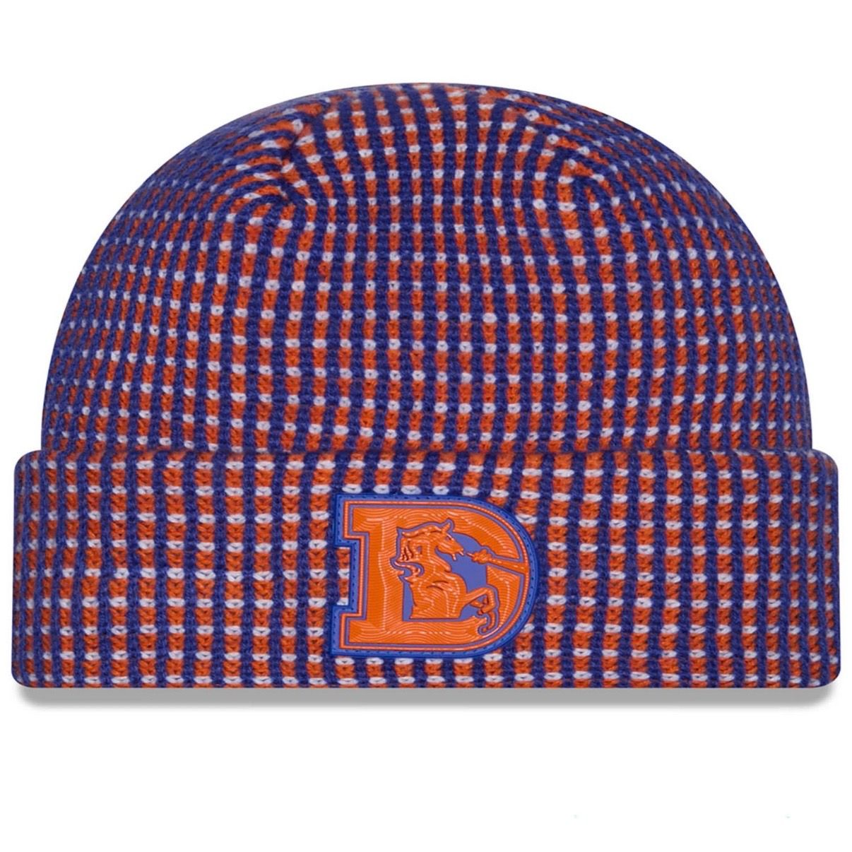 Denver Broncos Men's Historic 2026 New Era Sideline Cuffed Knit Hat