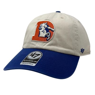 Denver Broncos Men’s Historic Natural 47 Brand Clean Up Adjustable Hat