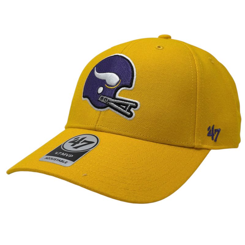 Minnesota Vikings Men's Yellow Historic 47 Brand MVP Adjustable Hat