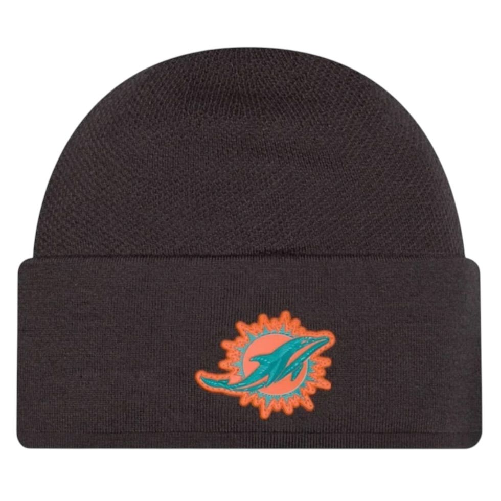 Miami Dolphins 2026 Sideline Cold Weather Skully Knit Hat Miami Dolphins 2026 Sideline Cold Weather Skully Knit Hat