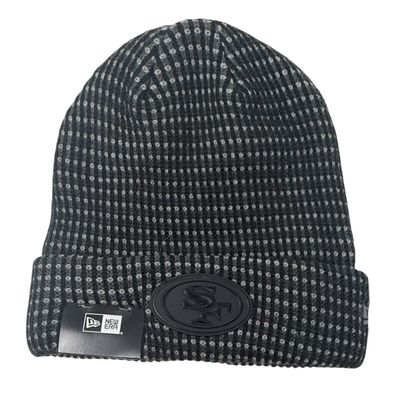 San Francisco 49ers Men's Black 2026 New Era Sideline Cuffed Knit Hat San Francisco 49ers Men's Black 2026 New Era Sideline Cuffed Knit Hat