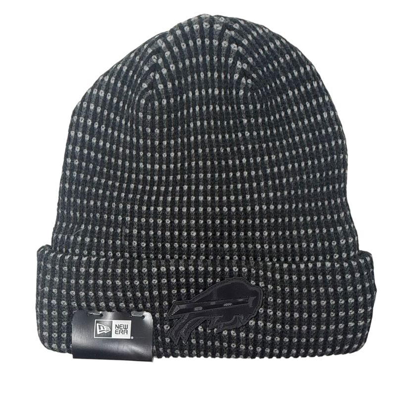 Buffalo Bills Men's Black 2026 New Era Sideline Cuffed Knit Hat Buffalo Bills Men's Black 2026 New Era Sideline Cuffed Knit Hat