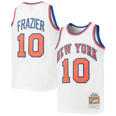 New York Knicks Walt Frazier 1969-70 Men's White Mitchell & Ness Swingman Jersey New York Knicks Walt Frazier 1969-70 Men's White Mitchell & Ness Swingman Jersey