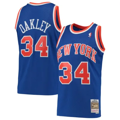 New York Knicks Charles Oakley 1991-92 Men's Blue Mitchell & Ness Swingman Jersey New York Knicks Charles Oakley 1991-92 Men's Blue Mitchell & Ness Swingman Jersey