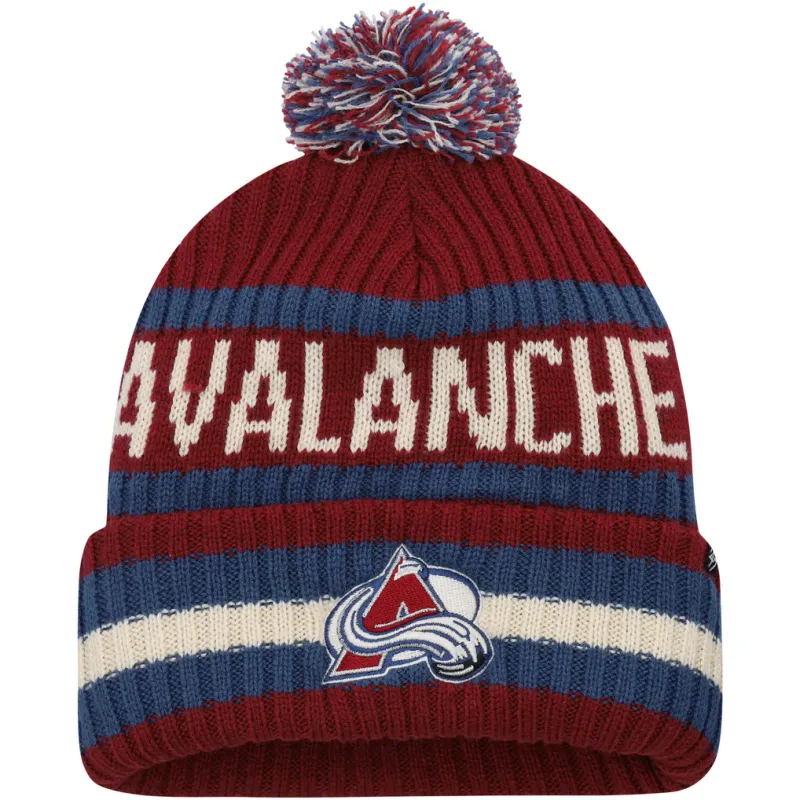 Colorado Avalanche Men’s 47 Bering Cuffed Pom Knit Hat Colorado Avalanche Men’s 47 Bering Cuffed Pom Knit Hat