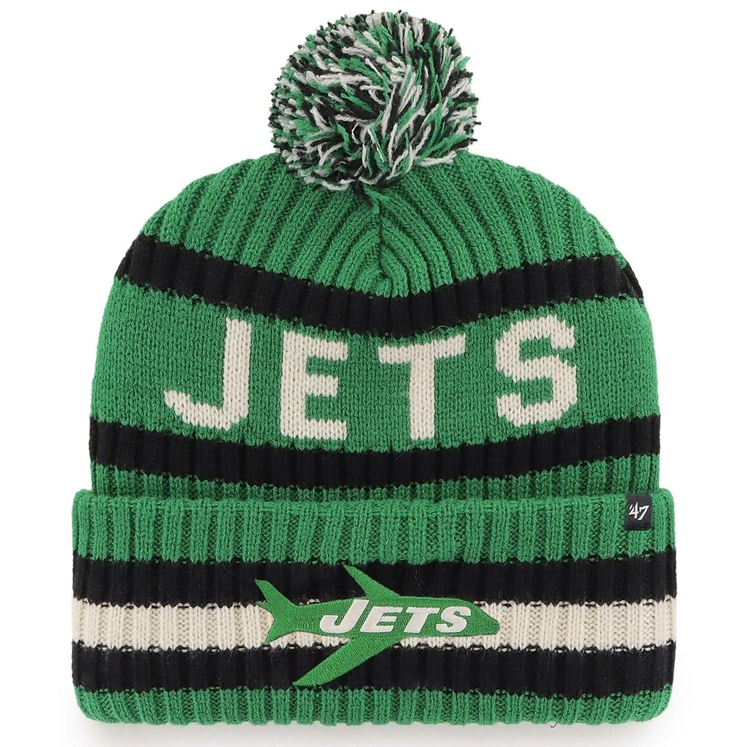 New York Jets Men’s 47 Bering Cuffed Pom Knit Hat New York Jets Men’s 47 Bering Cuffed Pom Knit Hat