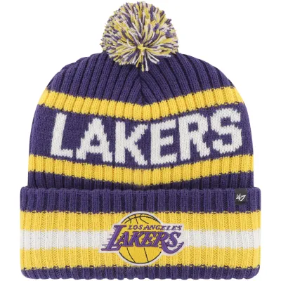 Los Angeles Lakers Men’s 47 Bering Cuffed Pom Knit Hat