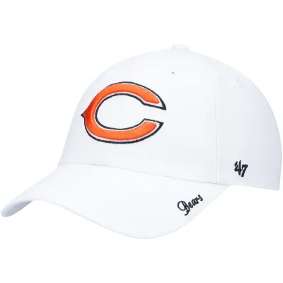 Chicago Bears Women's White Miata 47 Brand Clean Up Adjustable Hat Chicago Bears Women's White Miata 47 Brand Clean Up Adjustable Hat