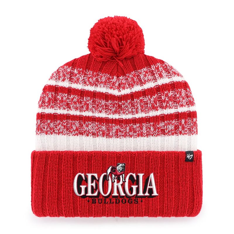 Georgia Bulldogs Men's 47 Tavern Brand Cuffed Pom Knit Hat Georgia Bulldogs Men's 47 Tavern Brand Cuffed Pom Knit Hat