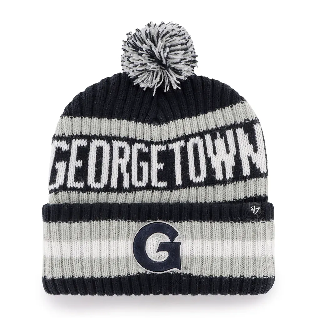 Georgetown Hoyas Men’s Navy 47 Bering Cuffed Pom Knit Hat Georgetown Hoyas Men’s Navy 47 Bering Cuffed Pom Knit Hat
