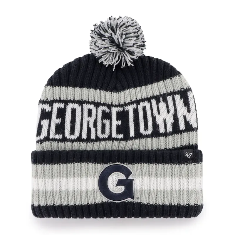 Georgetown Hoyas Men’s Navy 47 Bering Cuffed Pom Knit Hat Georgetown Hoyas Men’s Navy 47 Bering Cuffed Pom Knit Hat
