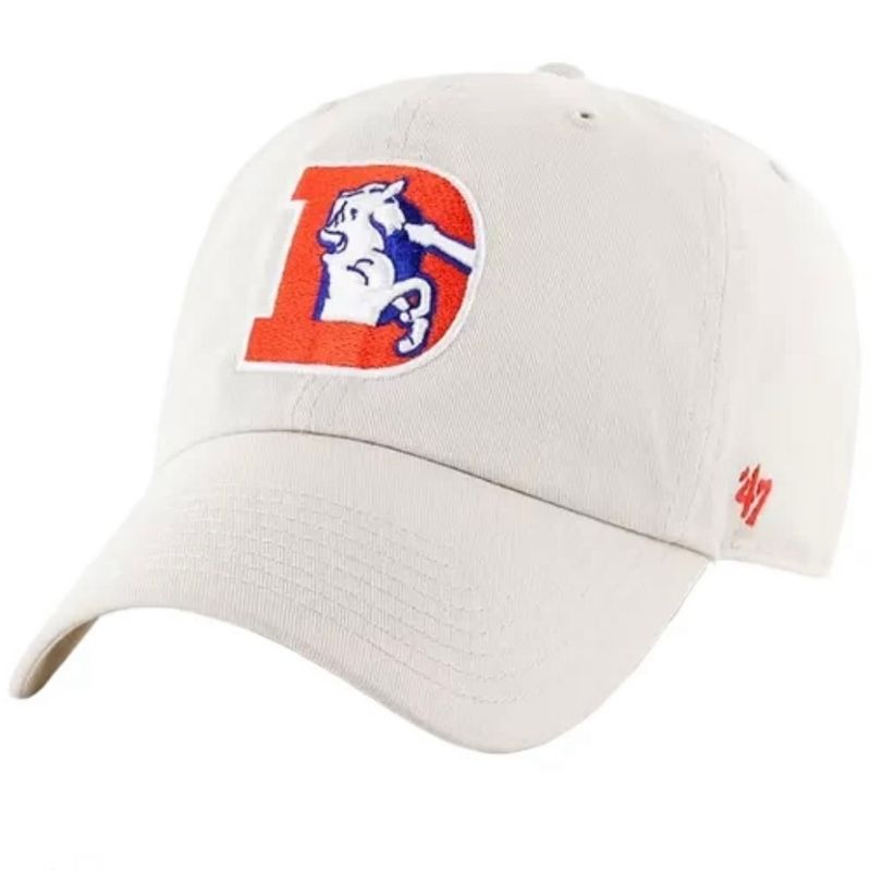Denver Broncos Men’s Historic Natural 47 Brand Clean Up Adjustable Hat Denver Broncos Men’s Historic Natural 47 Brand Clean Up Adjustable Hat