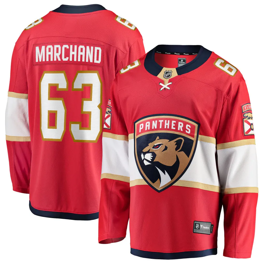 Florida Panthers Brad Marchand Men's Fanatics Breakaway Player Jersey Florida Panthers Brad Marchand Men's Fanatics Breakaway Player Jersey