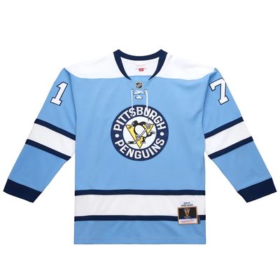 Pittsburgh Penguins Evgeni Malkin 2008-09 Men’s Baby Blue Mitchell & Ness Blue Line Player Jersey Pittsburgh Penguins Evgeni Malkin 2008-09 Men’s Baby Blue Mitchell & Ness Blue Line Player Jersey