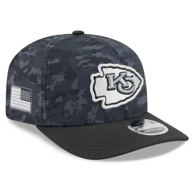 Kansas City Chiefs Men's Black New Era Salute to Service 9SEVENTY Adjustable Hat Kansas City Chiefs Men's Black New Era Salute to Service 9SEVENTY Adjustable Hat