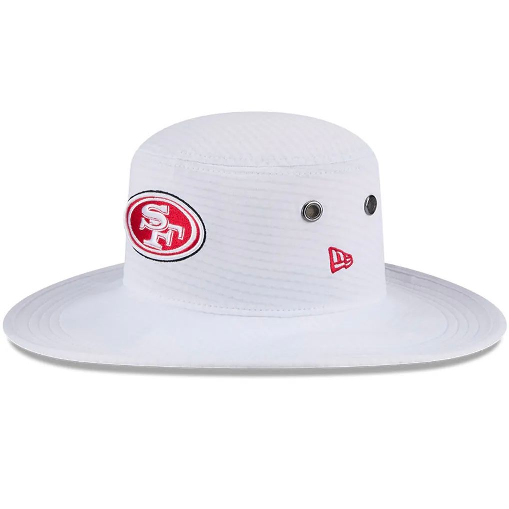 San Francisco 49ers Men’s White New Era NFL Training Camp Panama Bucket Hat San Francisco 49ers Men’s White New Era NFL Training Camp Panama Bucket Hat