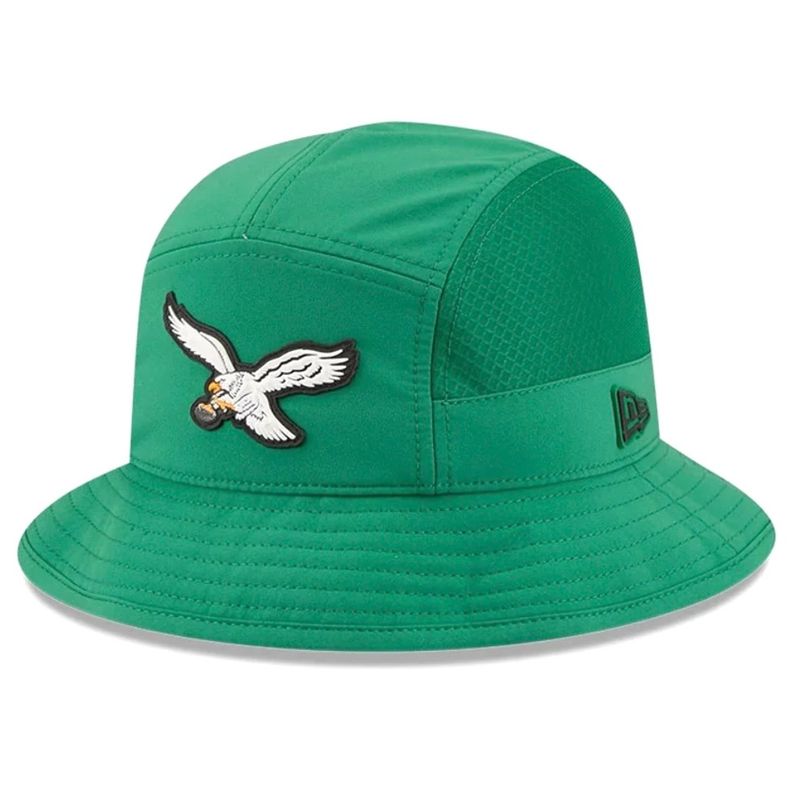 Philadelphia Eagles Men's Kelly Green 2026 NFL Sideline Bucket Hat Philadelphia Eagles Men's Kelly Green 2026 NFL Sideline Bucket Hat