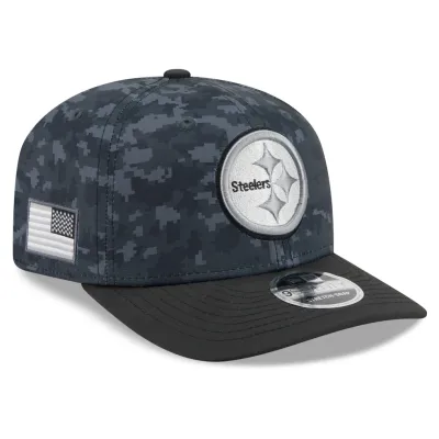 Pittsburgh Steelers Men's Black New Era Salute to Service 9SEVENTY Adjustable Hat Pittsburgh Steelers Men's Black New Era Salute to Service 9SEVENTY Adjustable Hat