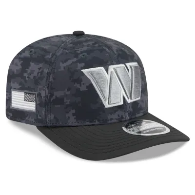 Washington Commanders Men's Black New Era Salute to Service 9SEVENTY Adjustable Hat Washington Commanders Men's Black New Era Salute to Service 9SEVENTY Adjustable Hat