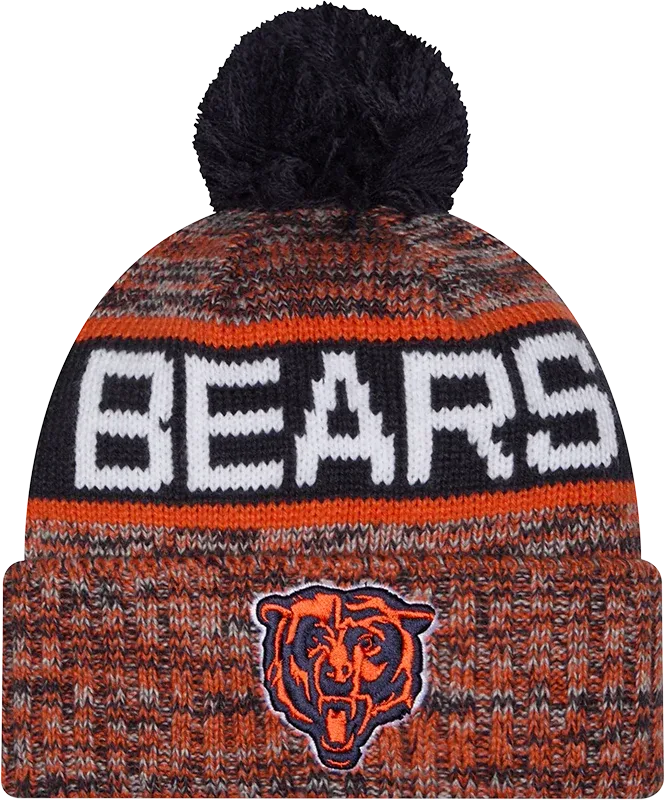 Chicago Bears Men’s New Era Tri-Color Knit Pom Hat Chicago Bears Men’s New Era Tri-Color Knit Pom Hat