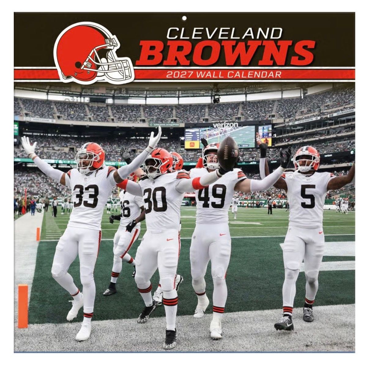 Cleveland Browns 12'' x 12'' 2027 Wall Calendar Cleveland Browns 12'' x 12'' 2027 Wall Calendar