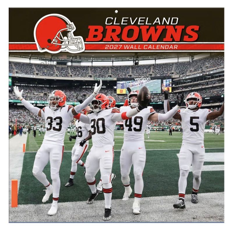 Cleveland Browns 12'' x 12'' 2027 Wall Calendar Cleveland Browns 12'' x 12'' 2027 Wall Calendar