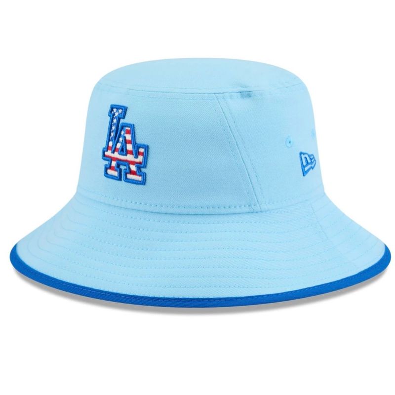 Los Angeles Dodgers Men's 4th of July New Era Bucket Hat Los Angeles Dodgers Men's 4th of July New Era Bucket Hat